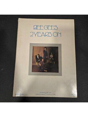 Vtg Rare Bee Gees 2 Years On 1971 Original Music Sheets by Warner Brothers Music
